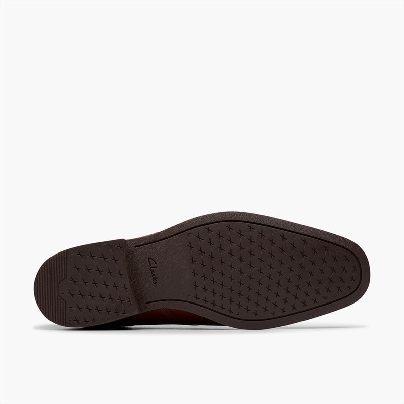 Clarks Mens Paulton Lace Up Shoes Tan - Image 3