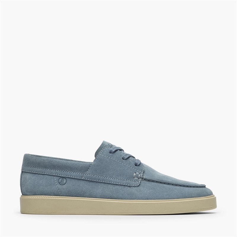 Clarks Mens Lockford Boat Shoes Light Blue