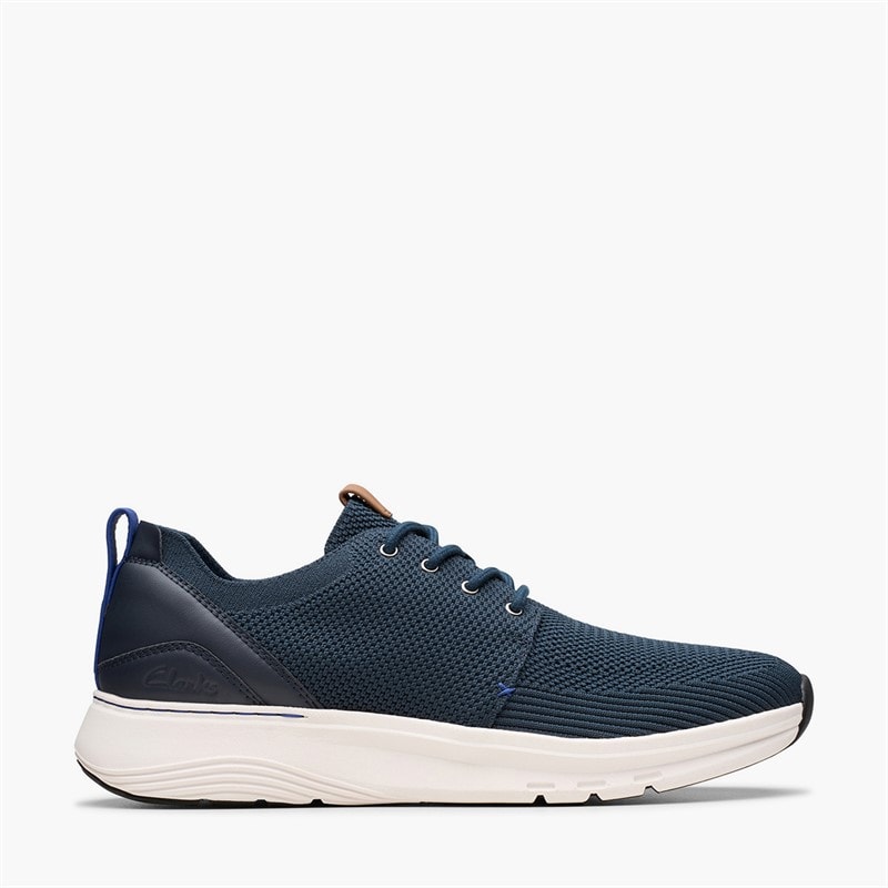 Clarks Mens Motion Trek Trainers Mx Navy