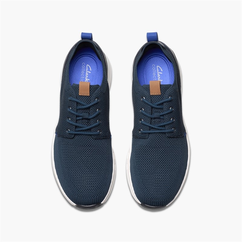 Clarks Mens Motion Trek Trainers Mx Navy - Image 2
