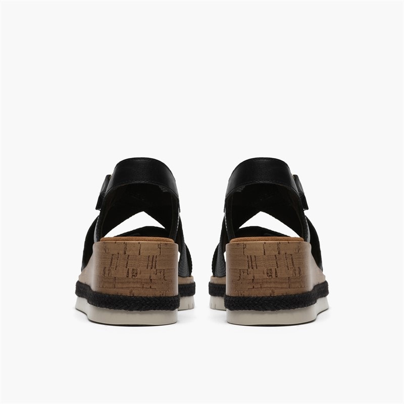 Clarks Womens Kidiki Sun Sandals Black Combi - Image 5