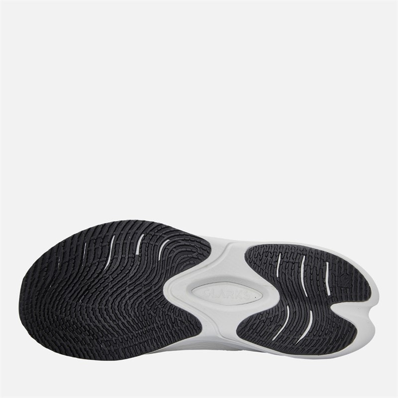 Clarks Mens Pace Trainers White - Image 2