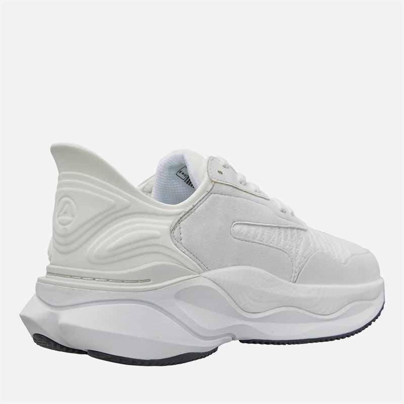 Clarks Mens Pace Trainers White - Image 5