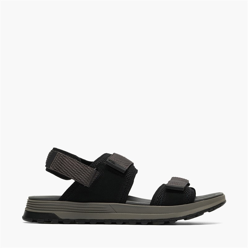 Clarks Mens ATL Trek Sandals River Black
