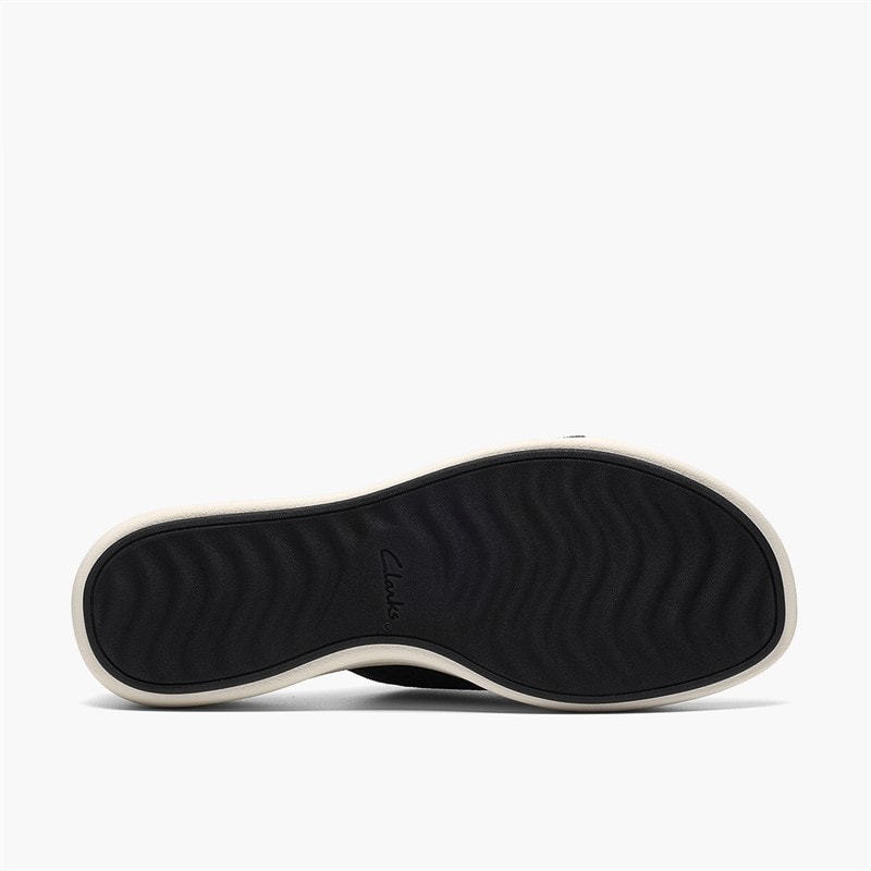 Clarks Womens Drift Faye Sandals Black - Image 3
