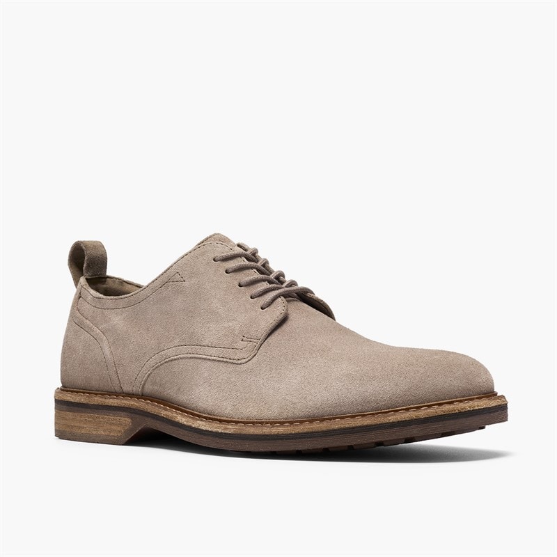 Clarks Mens Aldwin Lace Up Shoes Grey Suede - Image 4