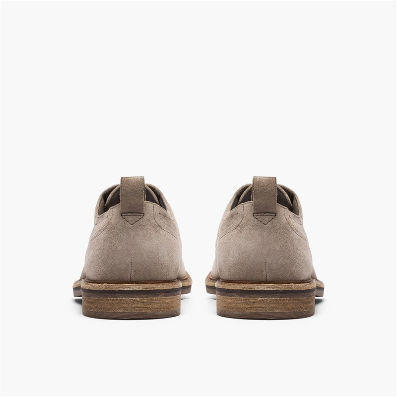 Clarks Mens Aldwin Lace Up Shoes Grey Suede - Image 5