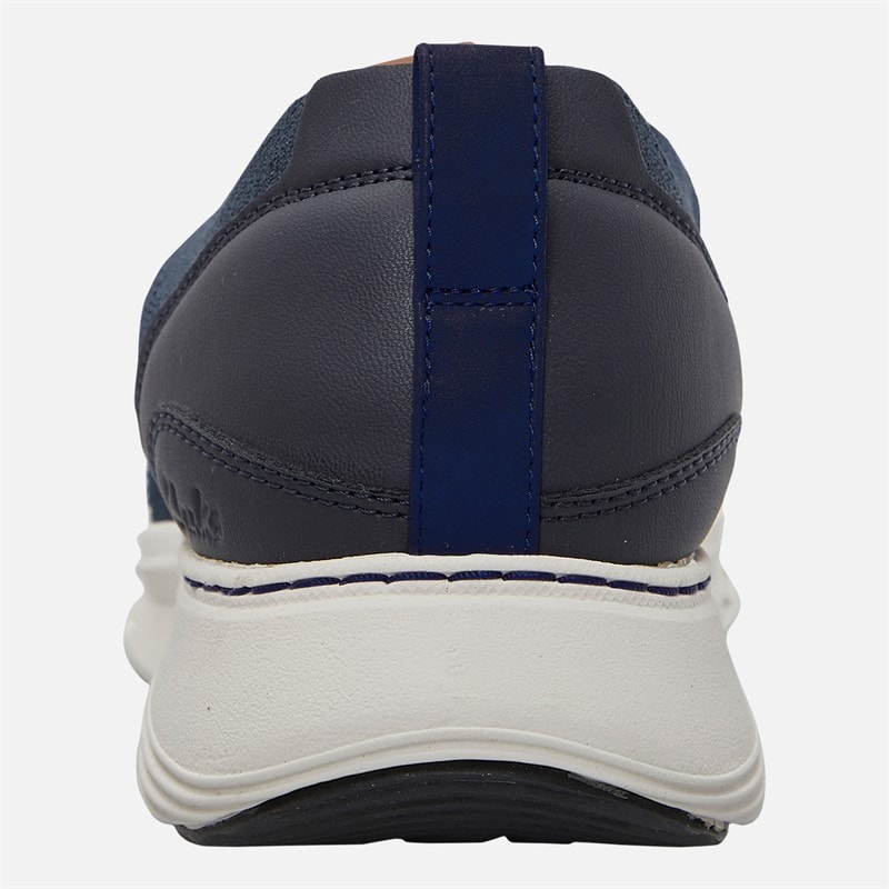Clarks Mens Motion Trek Trainers Mx Navy - Image 3