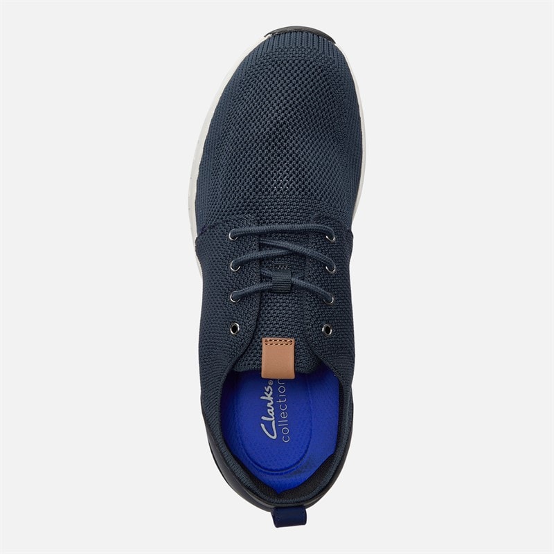 Clarks Mens Motion Trek Trainers Mx Navy - Image 4
