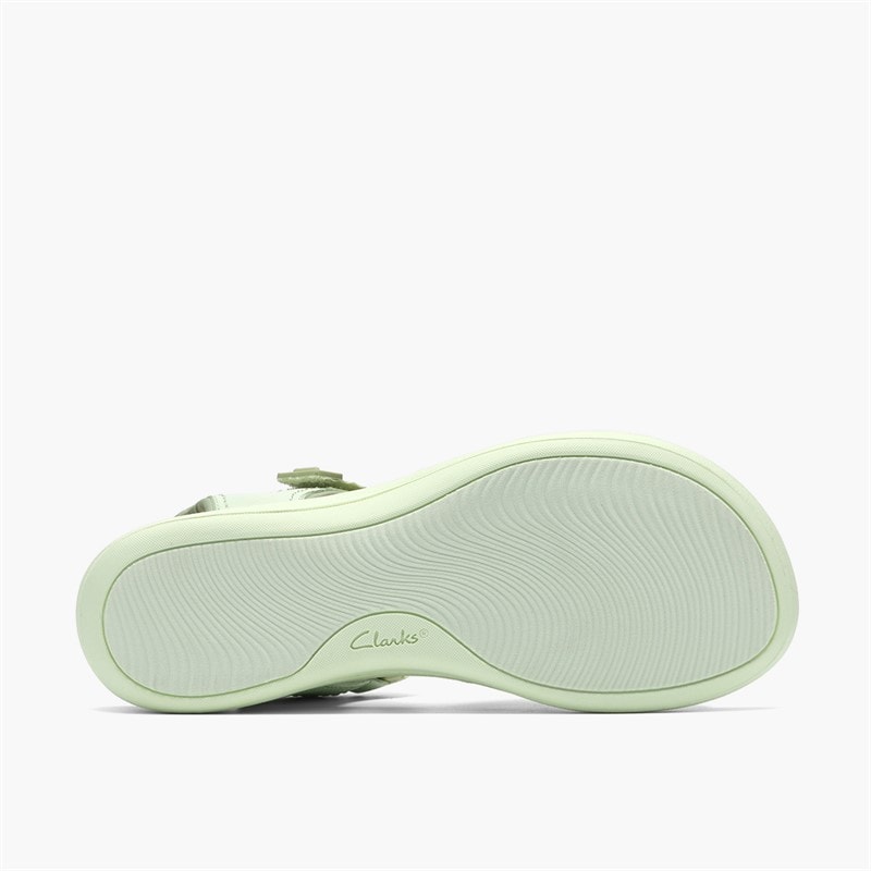 Clarks Womens Mira Madi Sandals Light Olive Combi - Image 3