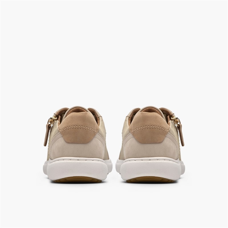 Clarks Womens Nalle Zen Trainers Cream - Image 5