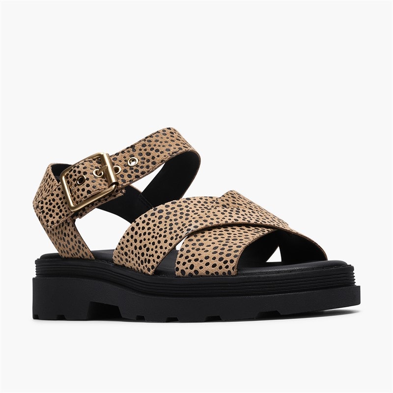 Clarks Womens Orinoco 3 Cove Sandals Animal Print - Image 4