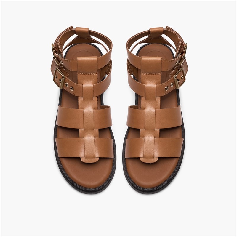 Clarks Womens Orinoco 3 Cove Sandals Tan Leather - Image 2
