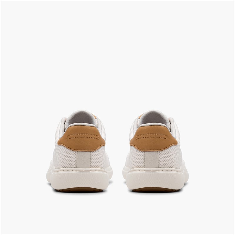 Clarks Womens Nalle Walk Trainers White Knit - Image 5