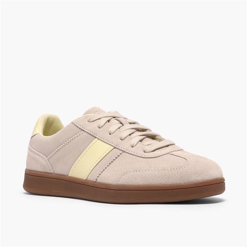 Clarks Womens Seco Speed Trainers Sand Combi - Image 4