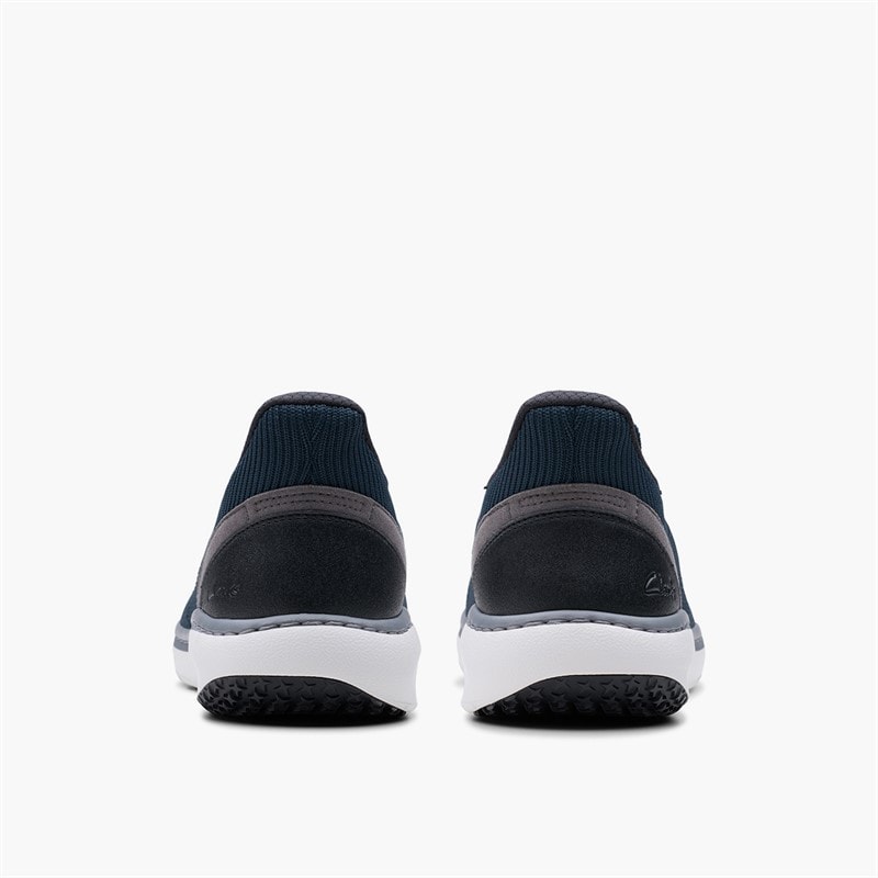 Clarks Mens Pro Free Knit Trainers Navy Knit - Image 5