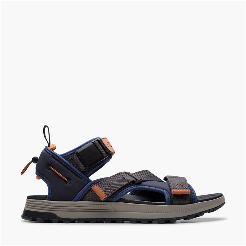 Clarks Mens ATL Trek Sandals Navy Combi