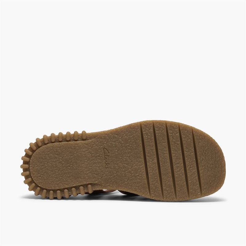 Clarks Womens Evamar Strap Sandals Tan Leather - Image 3