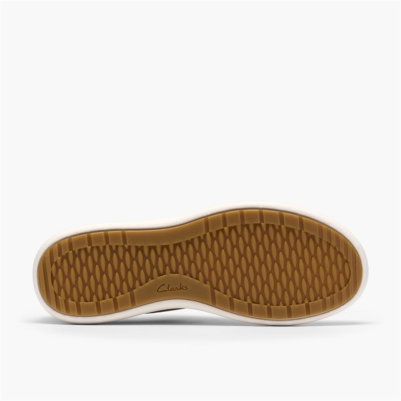 Clarks Womens Nalle Walk Trainers Beige - Image 3