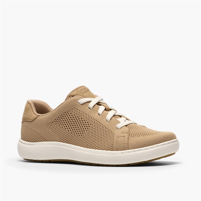 Clarks Womens Nalle Walk Trainers Beige - Image 4