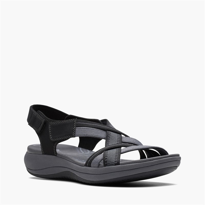 Clarks Womens Mira Ivy Sandals Black - Image 2