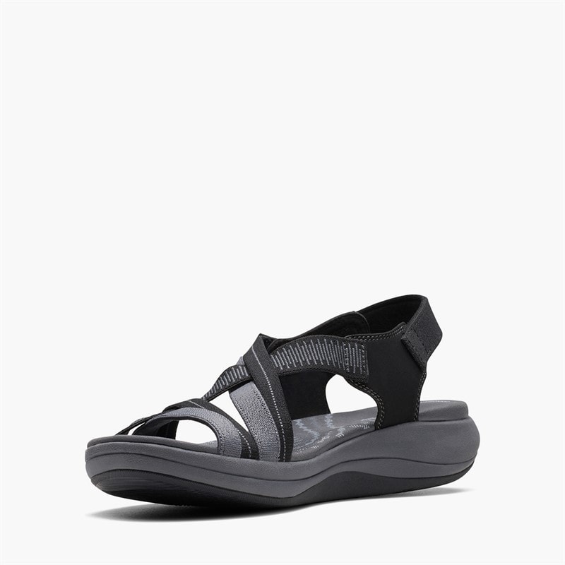 Clarks Womens Mira Ivy Sandals Black - Image 4