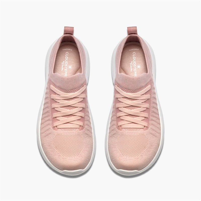 Clarks Womens Solevana Trainers Dusty Pink - Image 2
