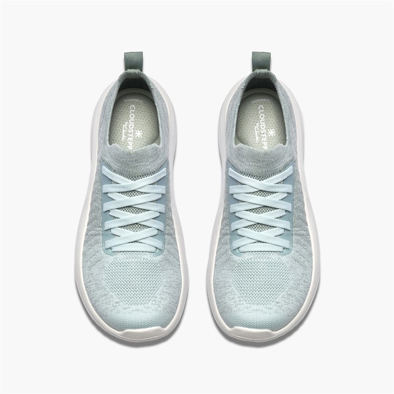 Clarks Womens Solevana Trainers Seafoam Green - Image 2