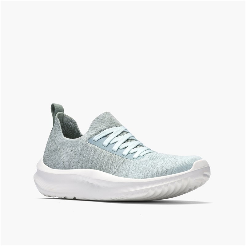 Clarks Womens Solevana Trainers Seafoam Green - Image 4