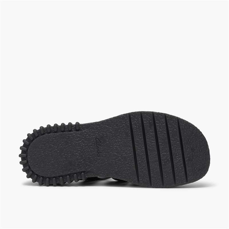 Clarks Womens Evamar Strap Sandals Black Leather - Image 3