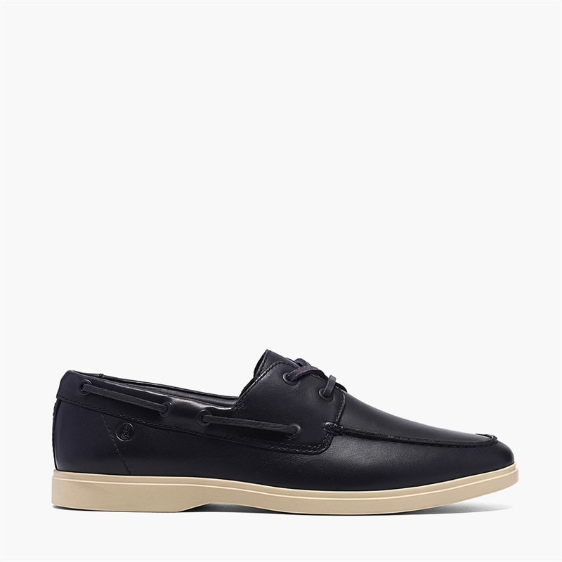 Clarks Mens Torford Boat Shoes Navy Leather