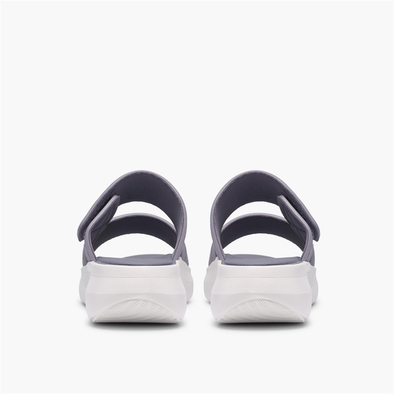Clarks Womens Solevana Star 2 Sandals Purple Grey - Image 5