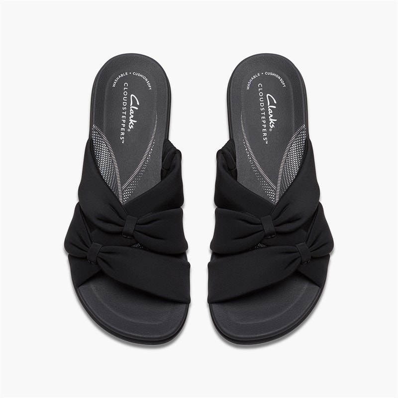 Clarks Womens Brinkley Rae Ava Sandals Black/Black - Image 2
