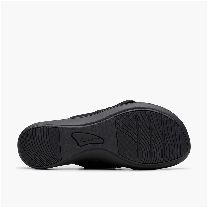 Clarks Womens Brinkley Rae Ava Sandals Black/Black - Image 3