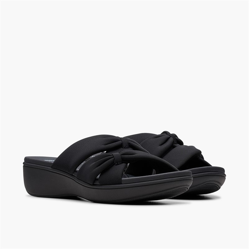 Clarks Womens Brinkley Rae Ava Sandals Black/Black - Image 4