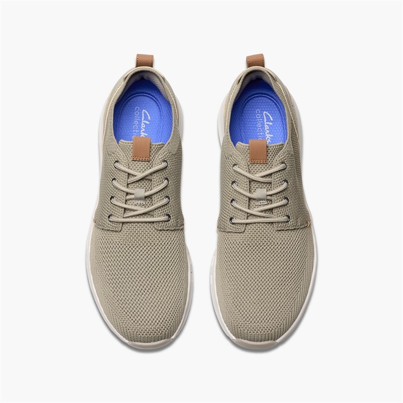 Clarks Mens Motion Trek Trainers Mx Khaki - Image 2
