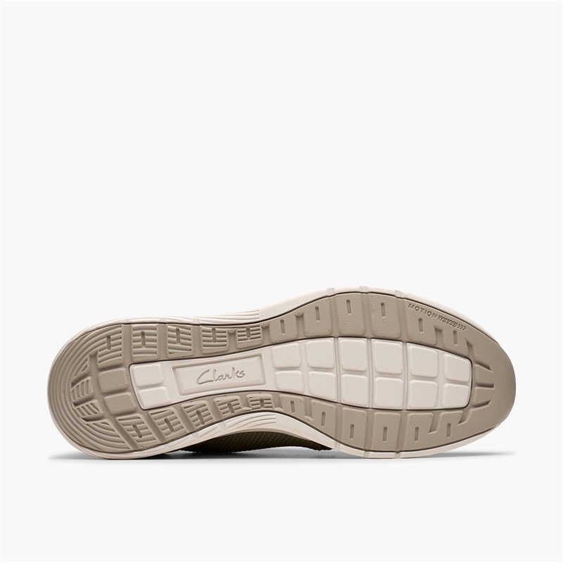 Clarks Mens Motion Trek Trainers Mx Khaki - Image 3
