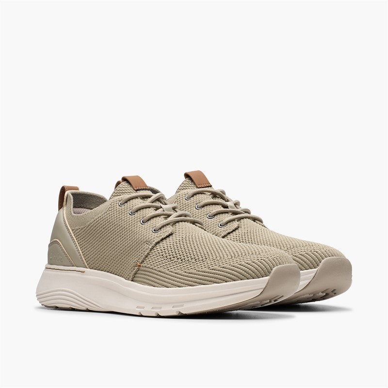 Clarks Mens Motion Trek Trainers Mx Khaki - Image 4