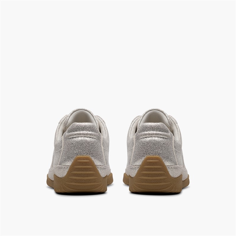 Clarks Womens Meridor Low Profile Trainers Metallic Combi - Image 5