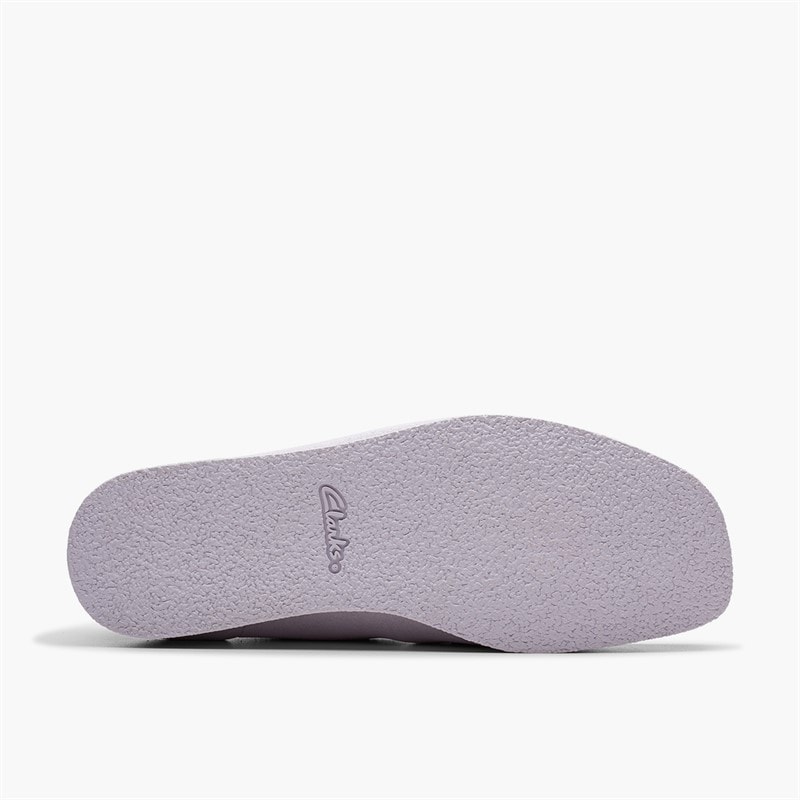 Clarks Womens Wallabee Evo Shoes Lilac Suede - Image 3