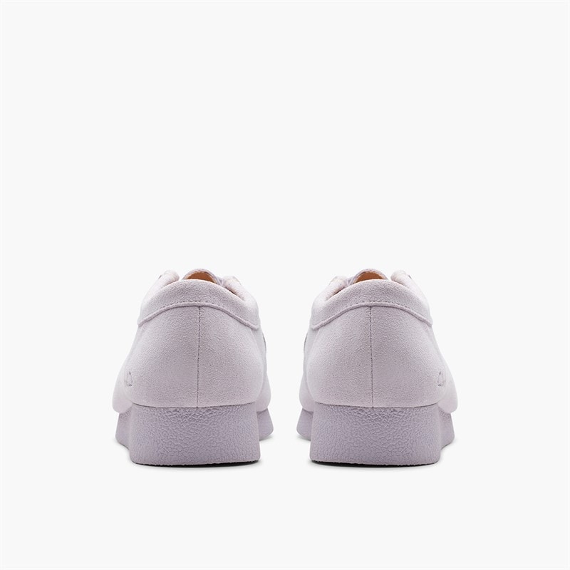 Clarks Womens Wallabee Evo Shoes Lilac Suede - Image 5