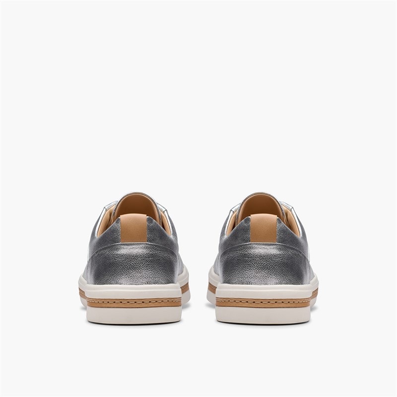 Clarks Womens Un Maui Lace Trainers Metallic - Image 5