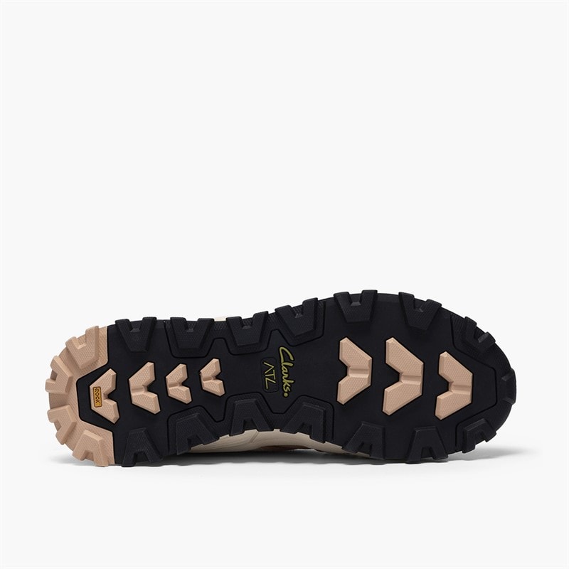 Clarks Womens ATL Trek Mesh Waterproof Trainers Sand Combi - Image 3