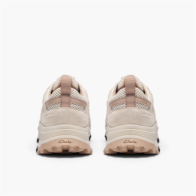 Clarks Womens ATL Trek Mesh Waterproof Trainers Sand Combi - Image 5