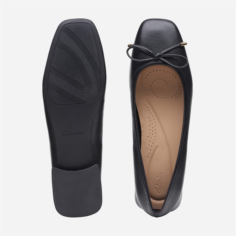 Clarks Womens Ubree 15 Step Shoes Black Leather - Image 3