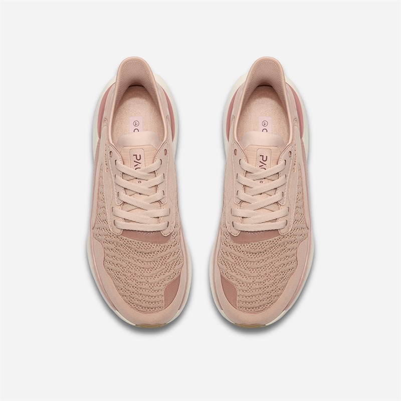 Clarks Womens Pace Trainers Pink Combi - Image 2