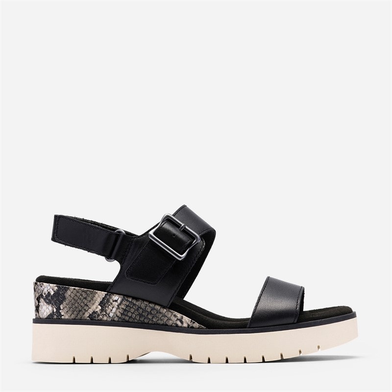 Clarks Womens Diaz Rose Sandals Black Combi