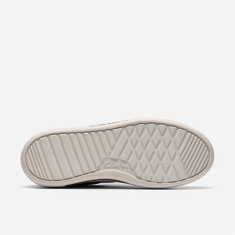 Clarks Womens Hollyrose Zip Trainers Black Leather - Image 3