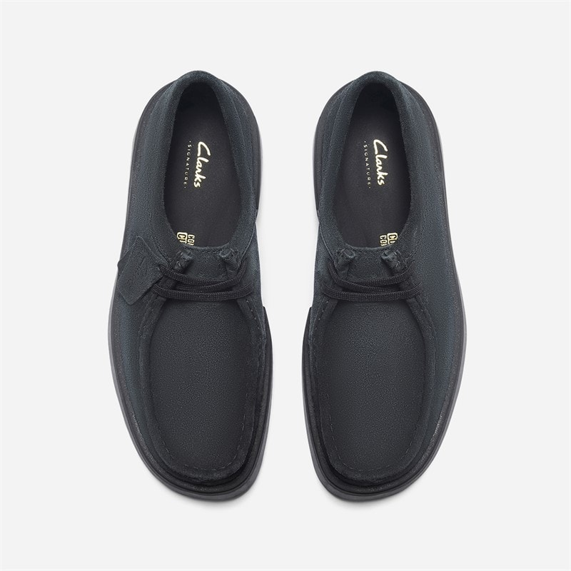 Clarks Mens Torview Moc Shoes Black Suede - Image 2