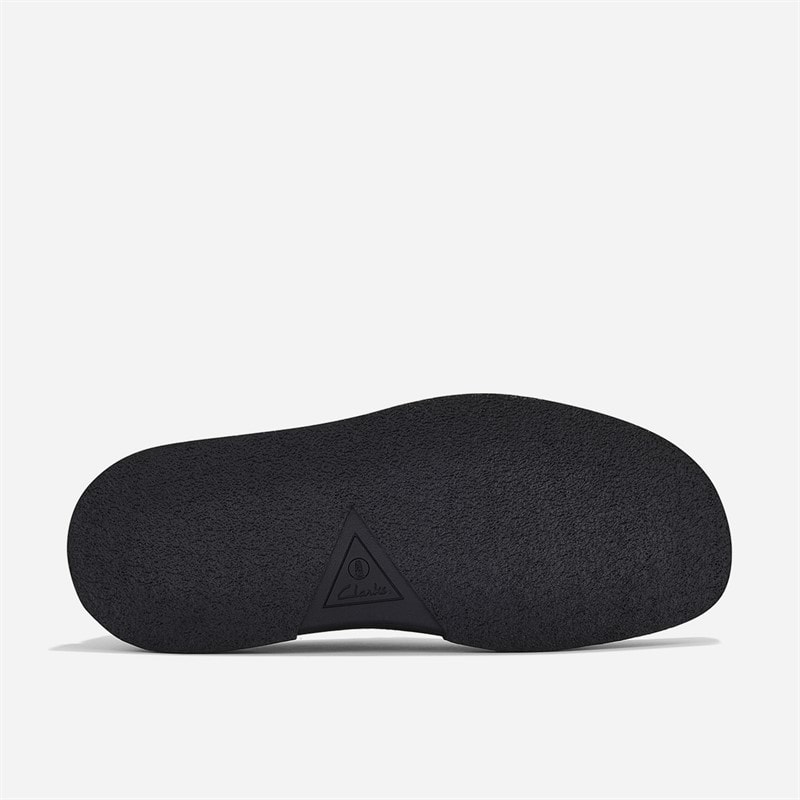 Clarks Mens Torview Moc Shoes Black Suede - Image 3